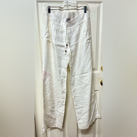 Guess brand linen white pants size XL Front and back pockets - Picture 2 of 8